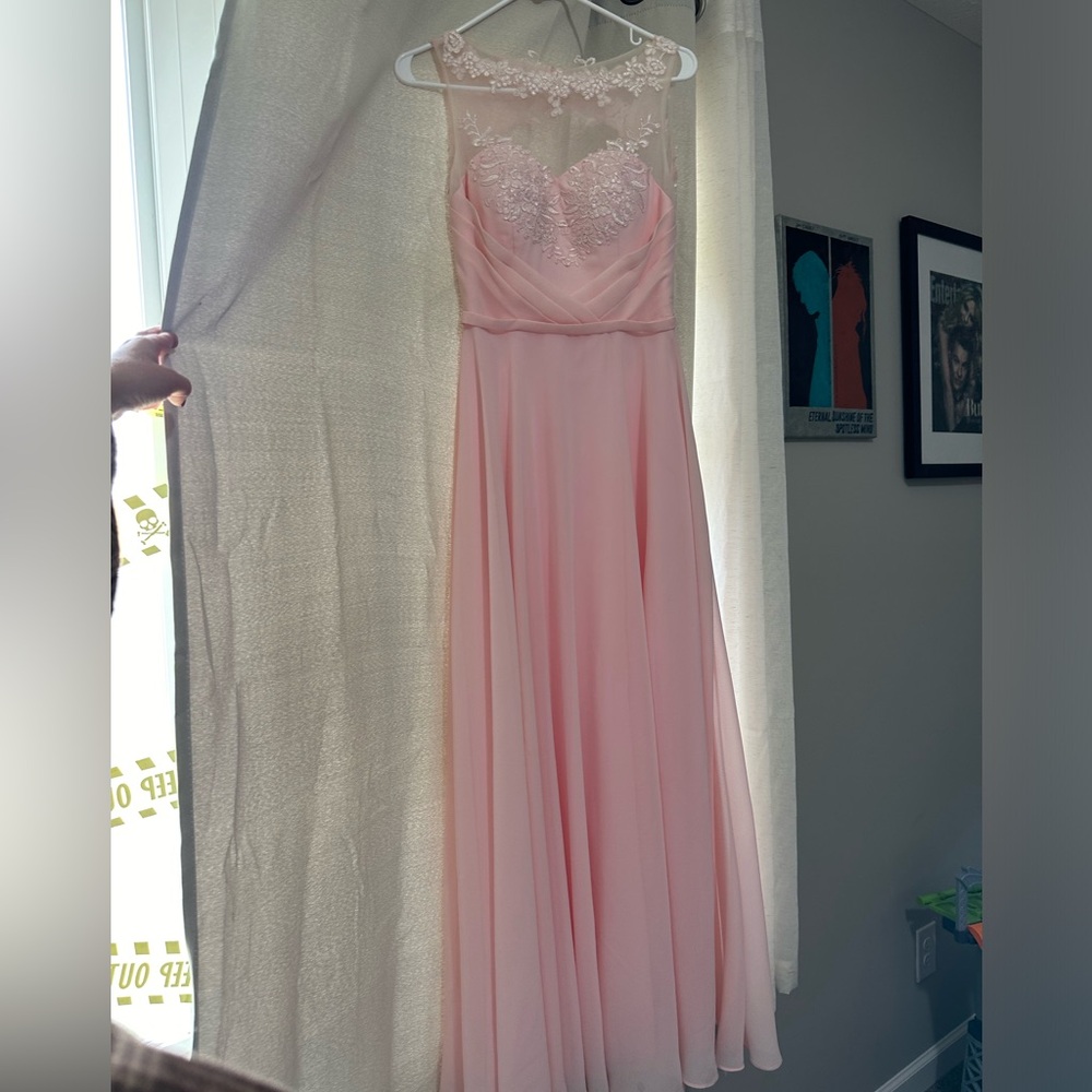 Blush bridesmaid dress